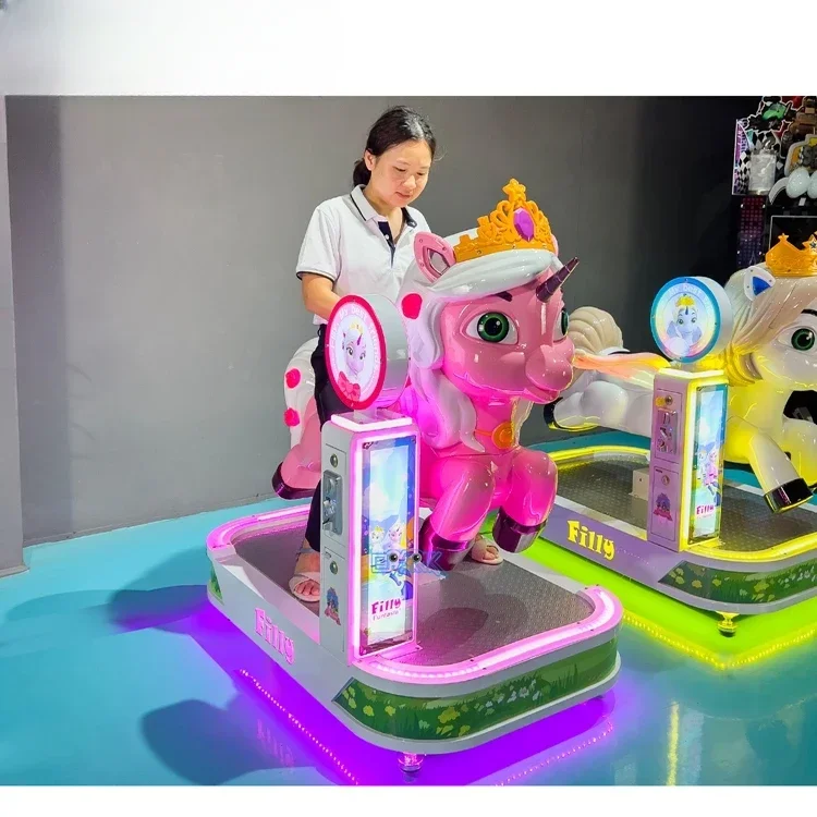 Fiberglass Coin Operated Music Cycling Game Machine - Vintage Style Amusement Game