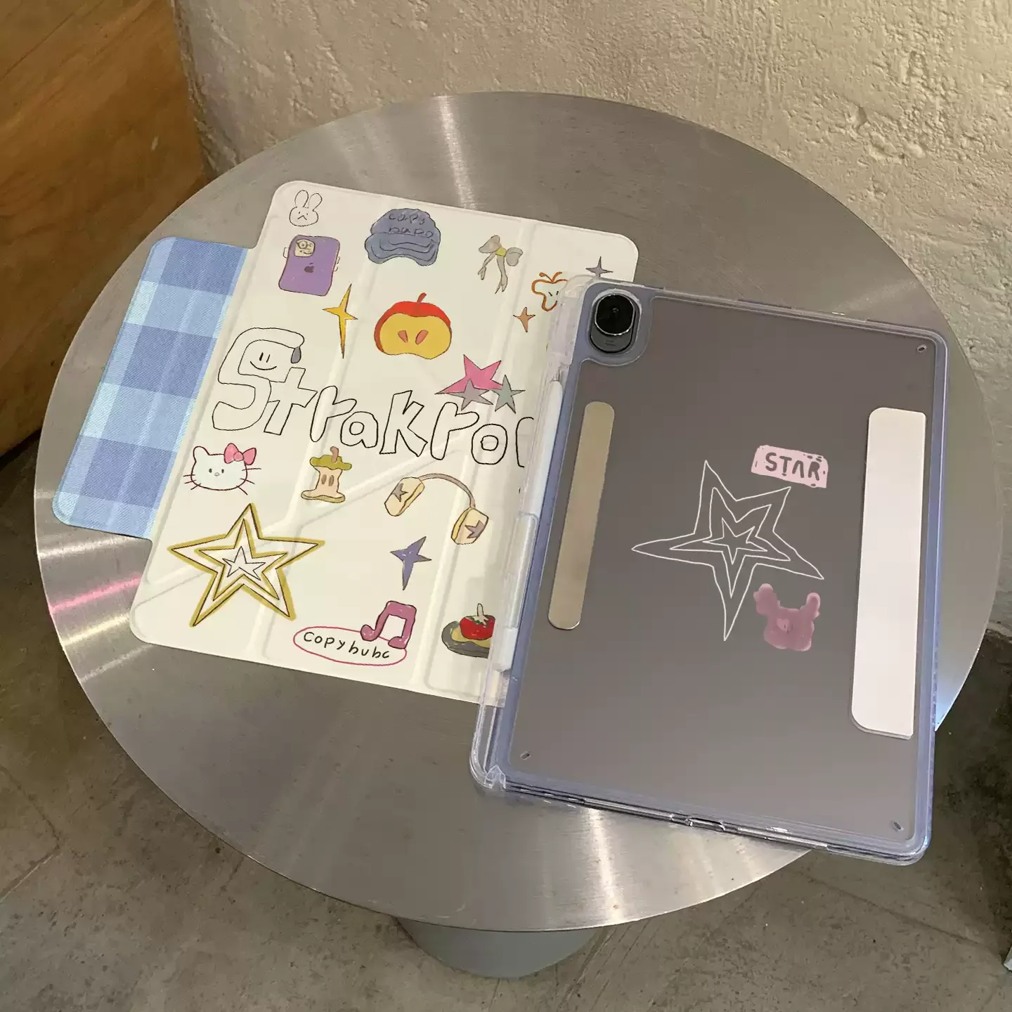 Pencil-style Star Doodle Tablet Case For iPad Pro 11 12.9 13 M2 M4 M3 M5 Shell 8.3 9.7 10.2 5/6/7/8/9/10/11th Air 3 4 5 6 Cover 3