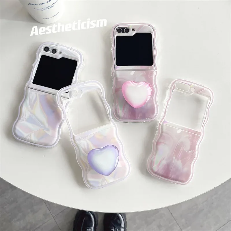 Capa de mármore para telefone para Samsung Galaxy Z Flip, rosa, roxo, tampa traseira protetora para ZFlip4, ZFlip5, ZFlip6, capa para Samsung Galaxy Z Flip 6, 5, 4, 3