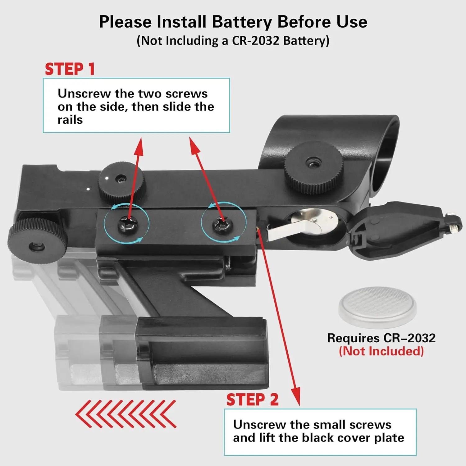 نطاق مكتشف النقطة الحمراء اتجاه سطوع قابل للتعديل لمراقبة الكواكب للتلسكوب الفلكي