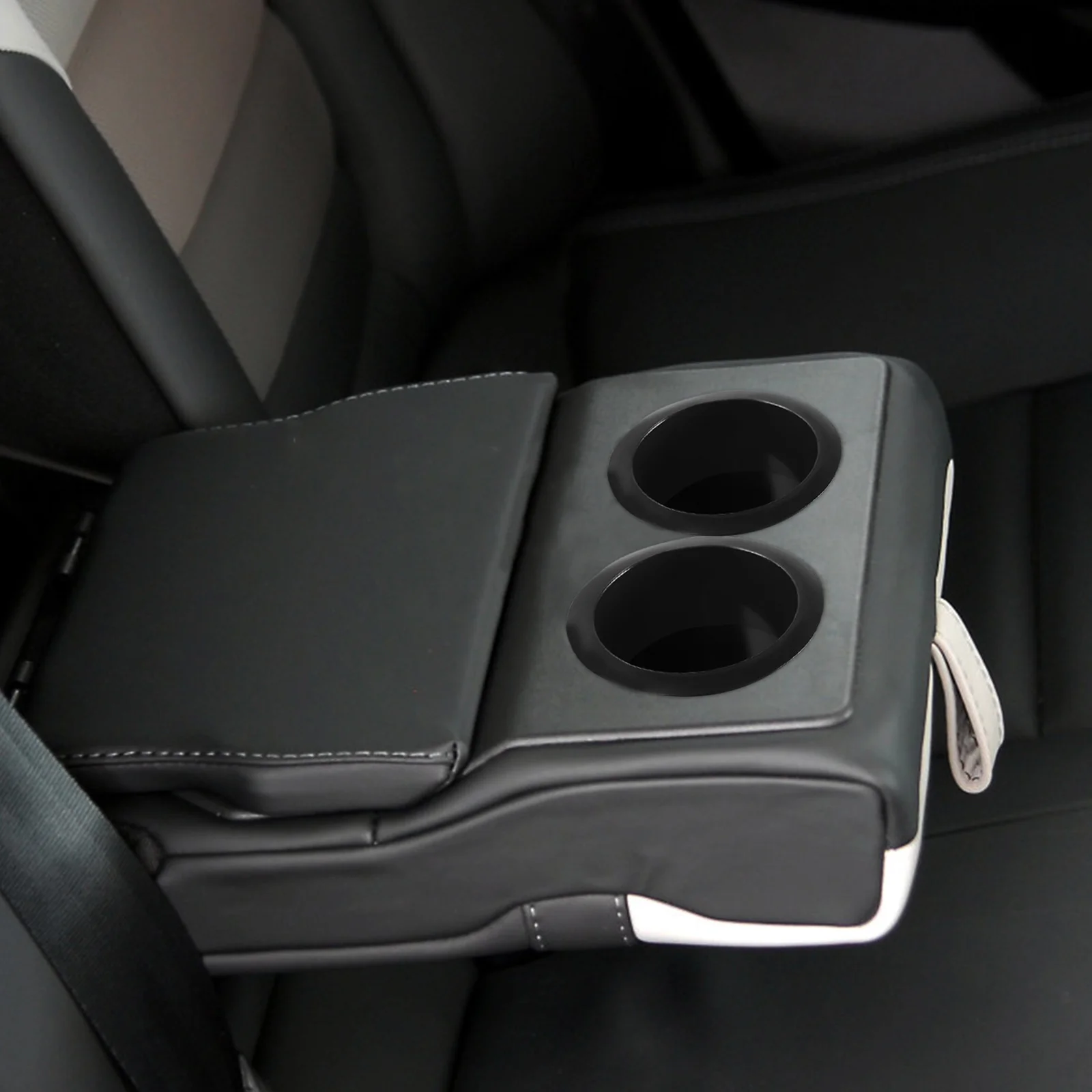 

2Pcs Black Plastic Cup Holder Insert Drop Boat Sofa Car Truck Table Spill Proof Durable Heavy Duty Cup Holder Insert