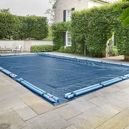 Doheny’s Commercial-Grade Economy 4 Year Winter Pool Cover for Inground Pools – 20' x 40' – Includes Heavy-Duty Water