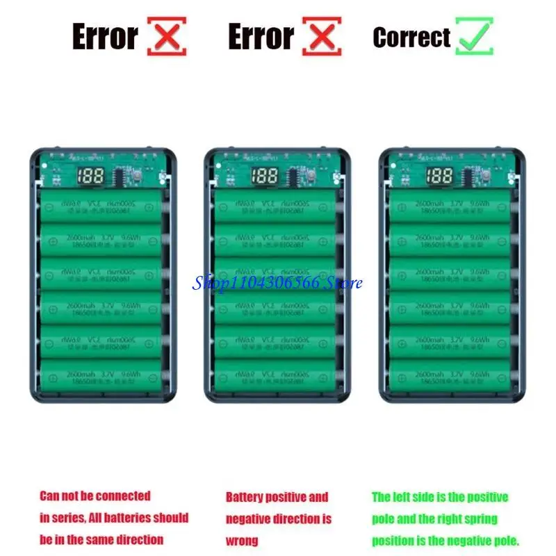 

02DD Wearproof Charging Box 18650 Holder for Case DIY for Shell Batteries Holder Lithium Battery Holder
