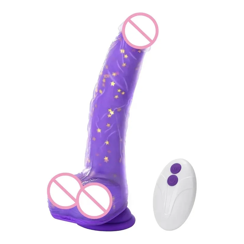 Realistic Thrusting Vibrating Dildo Strong Suction Cup Remote 7 Vibration 5 Thrusting Swinging Stimulation Adult Toys For Women