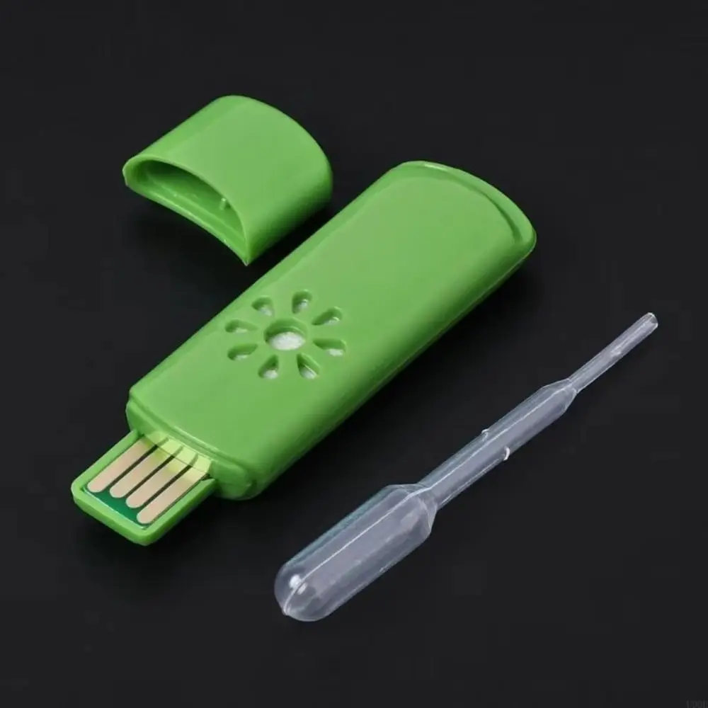 Refillable USB Powered USB Diffuser Mini Size Plastic USB Aroma LED Light Portable Car Scent Device for Office
