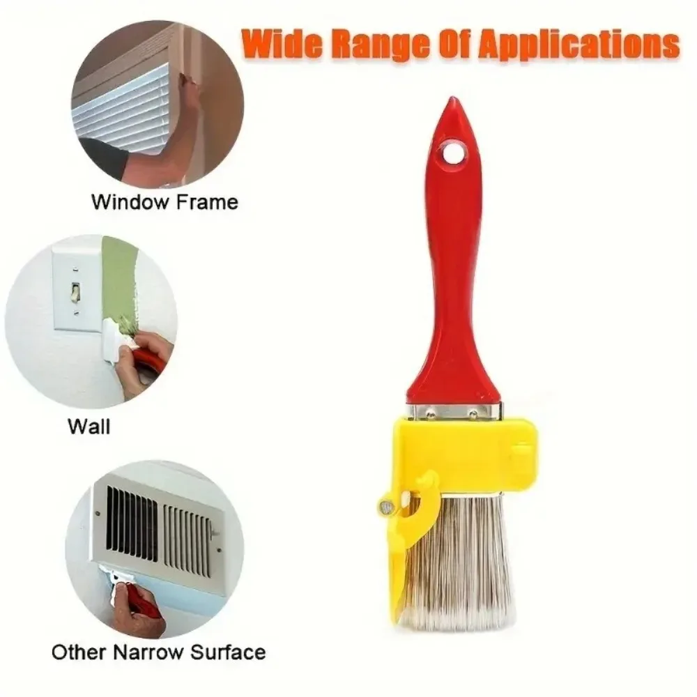 Portable Profesional Edger Paint Brush Handheld Multifunctional Color Separation Brush Durable Latex Paint Brush Home Room Wall