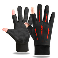 Warm Cycling Gloves for Men Autumn Winter Fishing Non-slip Motorcycle Waterproof Touch Screen Wear Resistant Driving Gloves