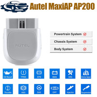 Autel MaxiAP AP200 Full Systems Diagnostic Tool Check Engine Light Code Reader for Family DIYers Obd2 Scanner Support iOS Andrio