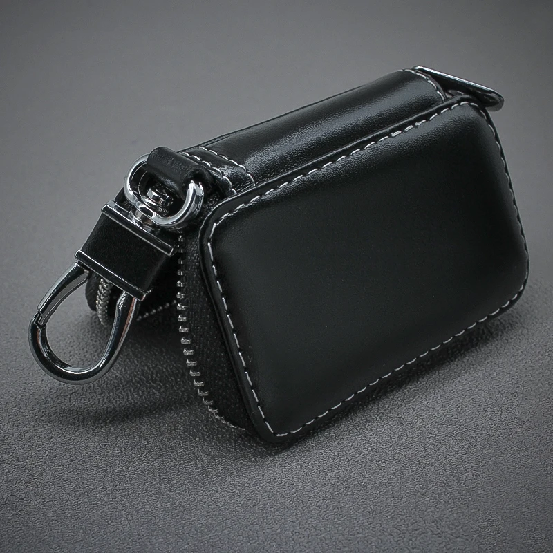 لشركة هيونداي نيسان جيب تويوتا شيفروليه فيات أوبل كيا اكسسوارات السيارات محفظة مفاتيح جلدية حقيبة مفاتيح السيارة حافظة مفاتيح متعددة الوظائف #4