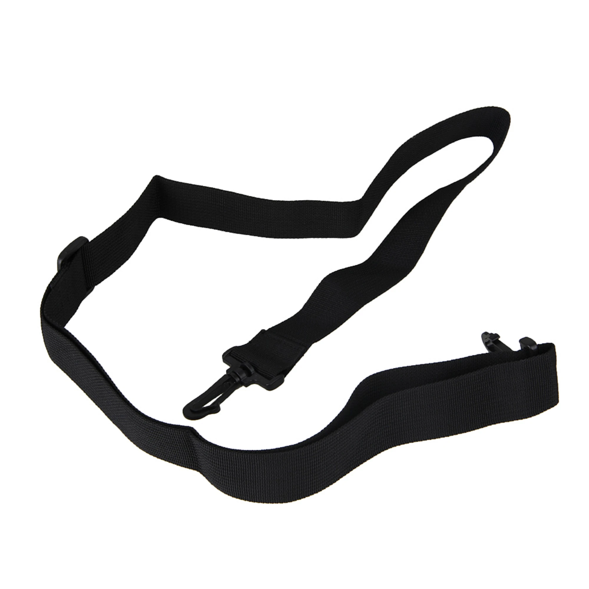 Laptop Shoulder Strap 38mm Width Adjustable Wide With Plastic Hooks Black