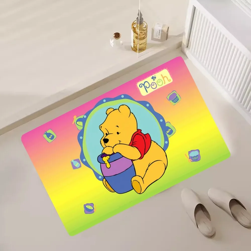 MINISO Winnie the Pooh tappetino camera da letto cucina porta bagno casa piede Super assorbente antiscivolo