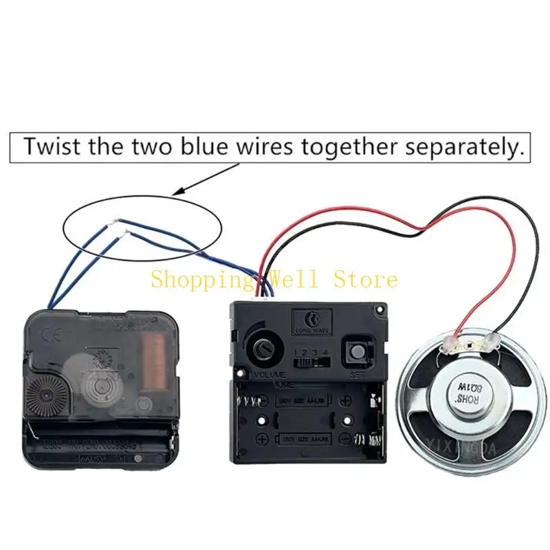 KX4B Wall Clock Mechanism Set Quartzs Movement Battery Powered 12888 Clock Movement DIY Repair Part Precise Clock Motor