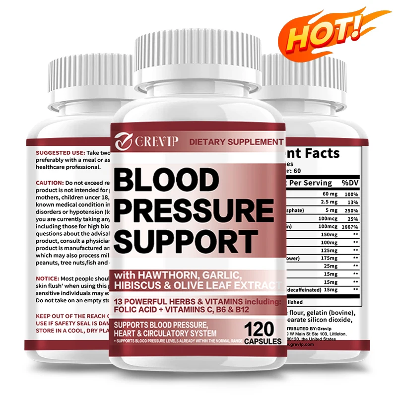 Blood Pressure Support - Promotes Blood Pressure Balance, Circulation Health Support, Improve Heart and Vascular Health