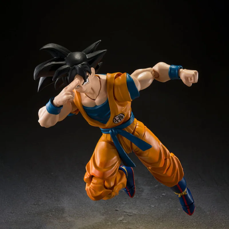 Bandai Original Genuine Figure Dragon Ball Super Model Kit SHF Son Goku Super Hero Collection Action Figure Model Toys Gifts
