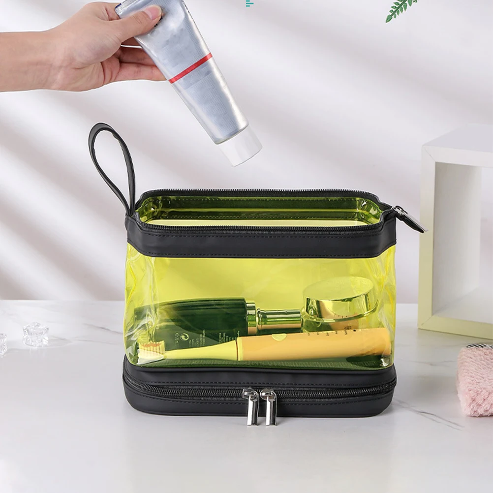 

Waterproof Makeup Organizer Travel Toiletry Bag For Women Gym Shower Bag With Zipper Closure Large Capacity Lightweight