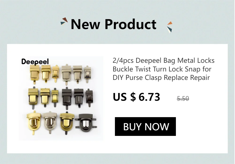 2Pcs Metal Turn Twist Lock Buckle Purse Spring Latch for Bags DIY Handbag Locks Clasp Bag Closure Sewing Hardware Accessories