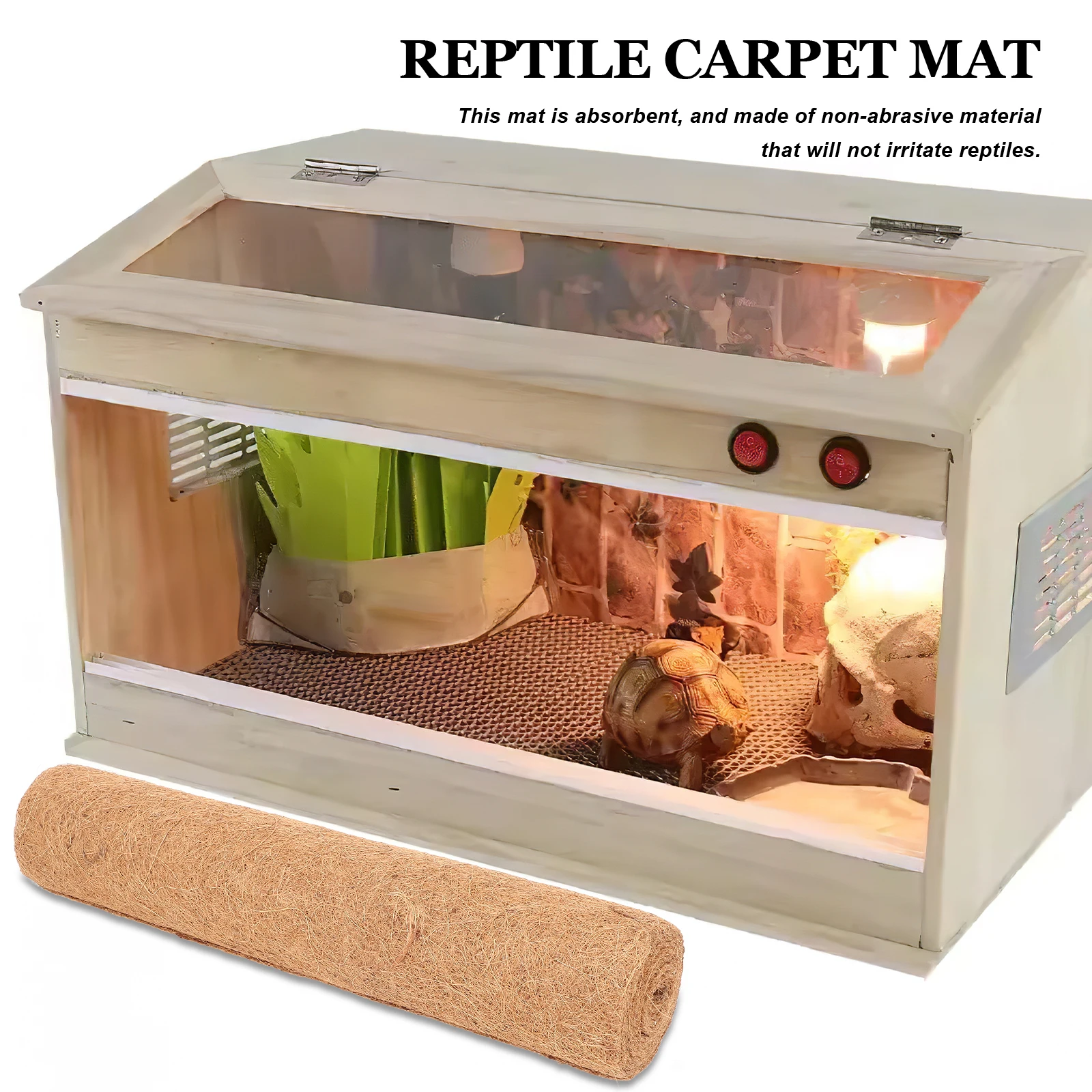 

Coconut Fiber Mat 0 5x2m Reptile Supplies Easy Cut Odorless Durable Natural Pet Carpet Mats TORTOISE Insect Terrarium Liner