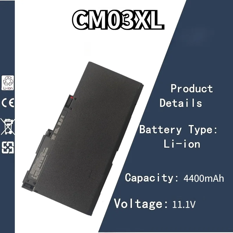 

11.1V 4400mAh CM03XL Battery For HP EliteBook 840 845 850 740 745 750 G1 G2 Series HSTNN-DB4Q HSTNN-IB4R LB4R E7U24AA 716724-17
