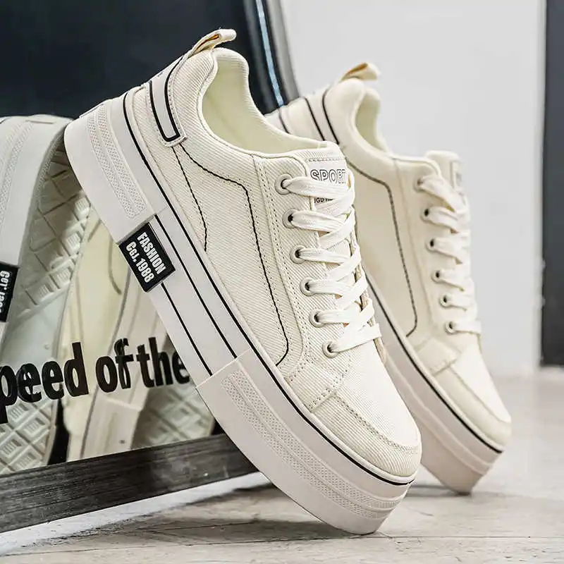 

Кроссовки из экокожи, элегантные спортивные туфли для мужчин, красные и белые, высококачественные, новинка, Teni Novelties Ternis