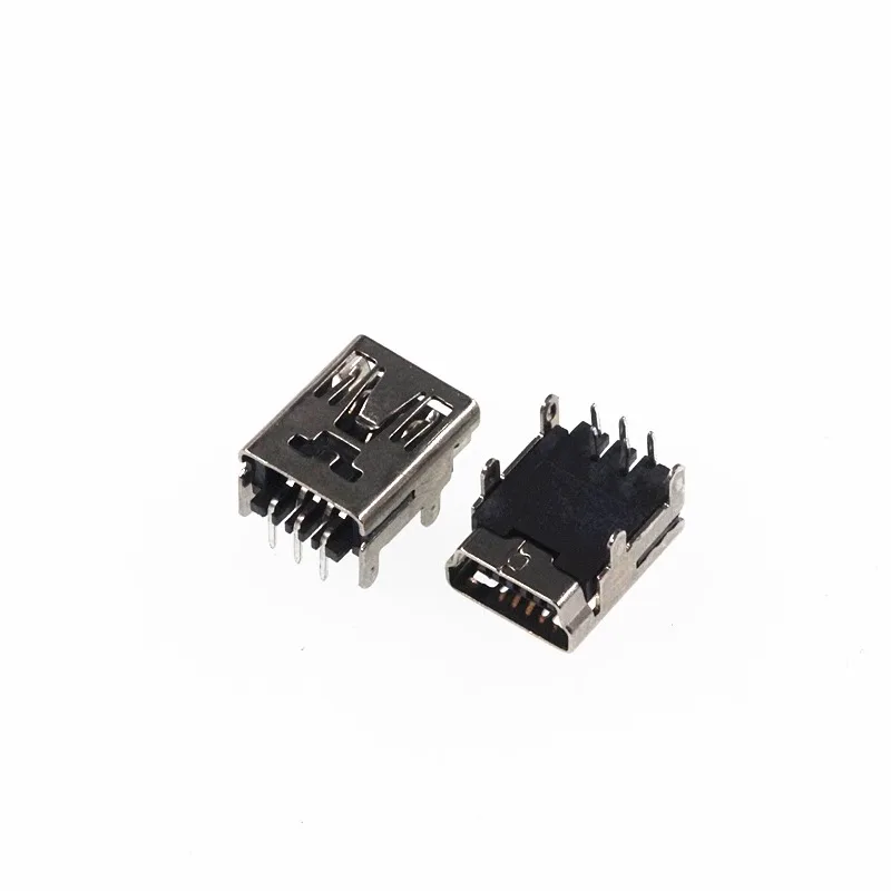 

10PCS Mini USB Type B 5-Pin Female Socket Right Angle DIP Jack Connector Plug-in