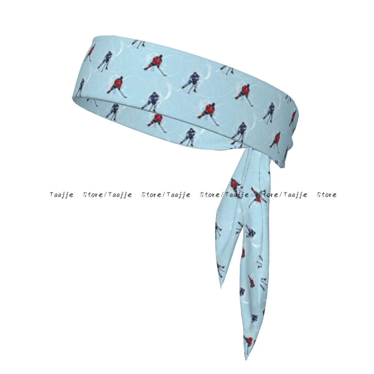Tie Headbands Ice Hockey Players Pattern Sports Head Band Athletic Sweatband Bandana Sweat Wicking