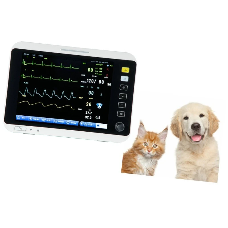 2026 12 Inches 5 Parameters 6 Parameter Multiparameter Veterinary Patient Monitor Animal Care and Pet Supplies