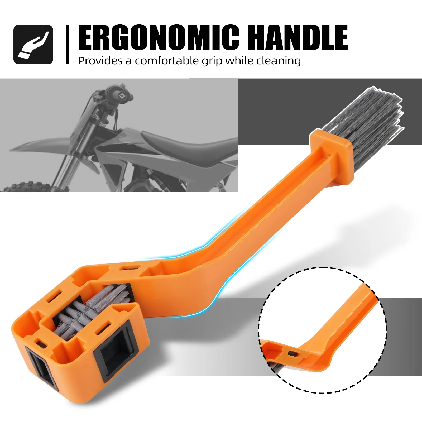 Motorcycle Chain Cleaner Chain Brush Tool For KTM EXC 300 TPI For Husqvarna TE 300 For GasGas EC 300 For Beta RR 300 Xtrainer