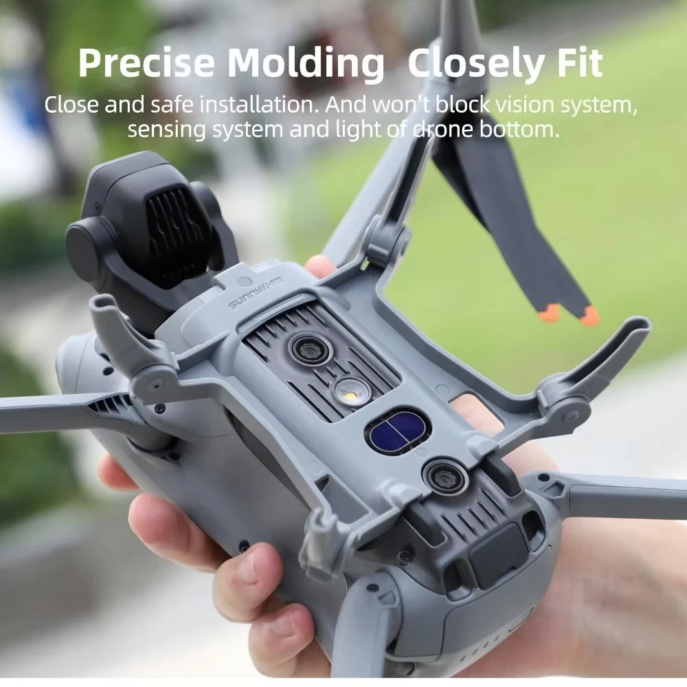 معدات الهبوط العنكبوتية القابلة للطي لـ DJI Air 3S/Air 3 ارتفاع تمديد دعم حامي الساق حماية سفلية ملحقات طائرات بدون طيار