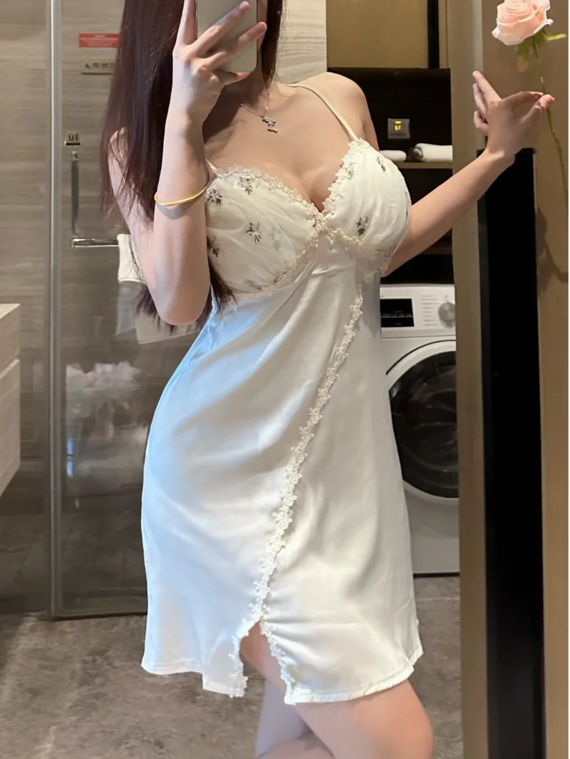 

Sexy Lingerie Women's Sleepwear Uniform Temptation Set Sexy Young Woman Flirting No-Take-Off Pure Desire French Style Dress 9SJP