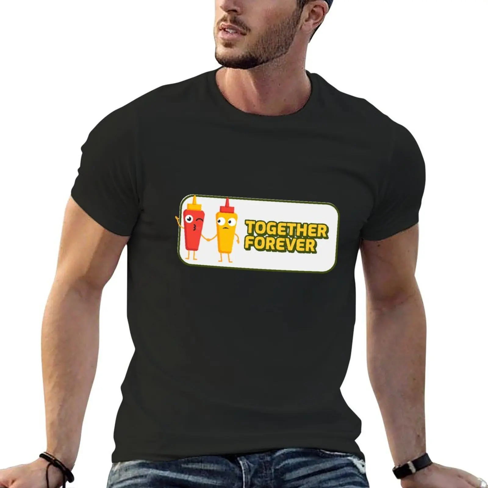 Ketchup and Mustard: Together Forever T-Shirt tees sports fans plus size men clothing