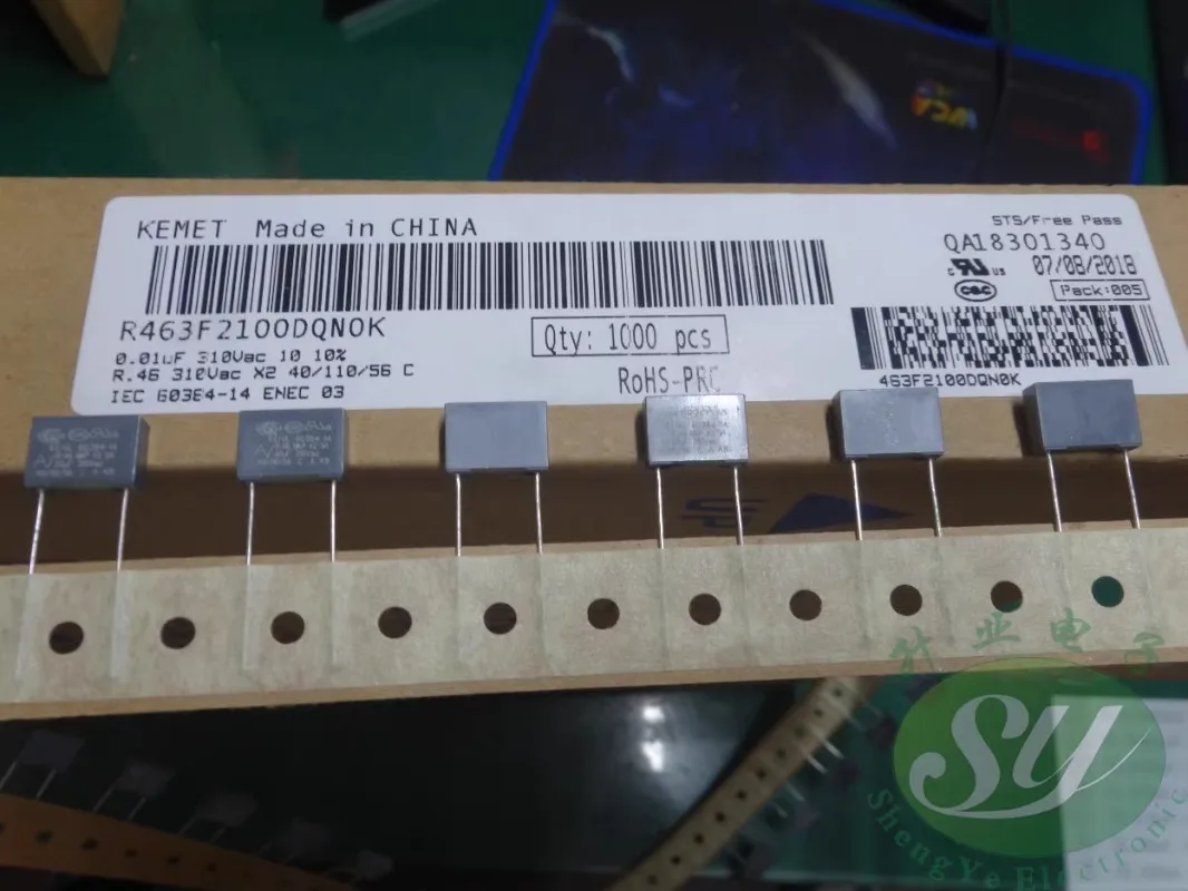 

20PCS AV R463F2100DQN0K 0.01uf/310VAC 10nf 103 New film capacitor 10MM