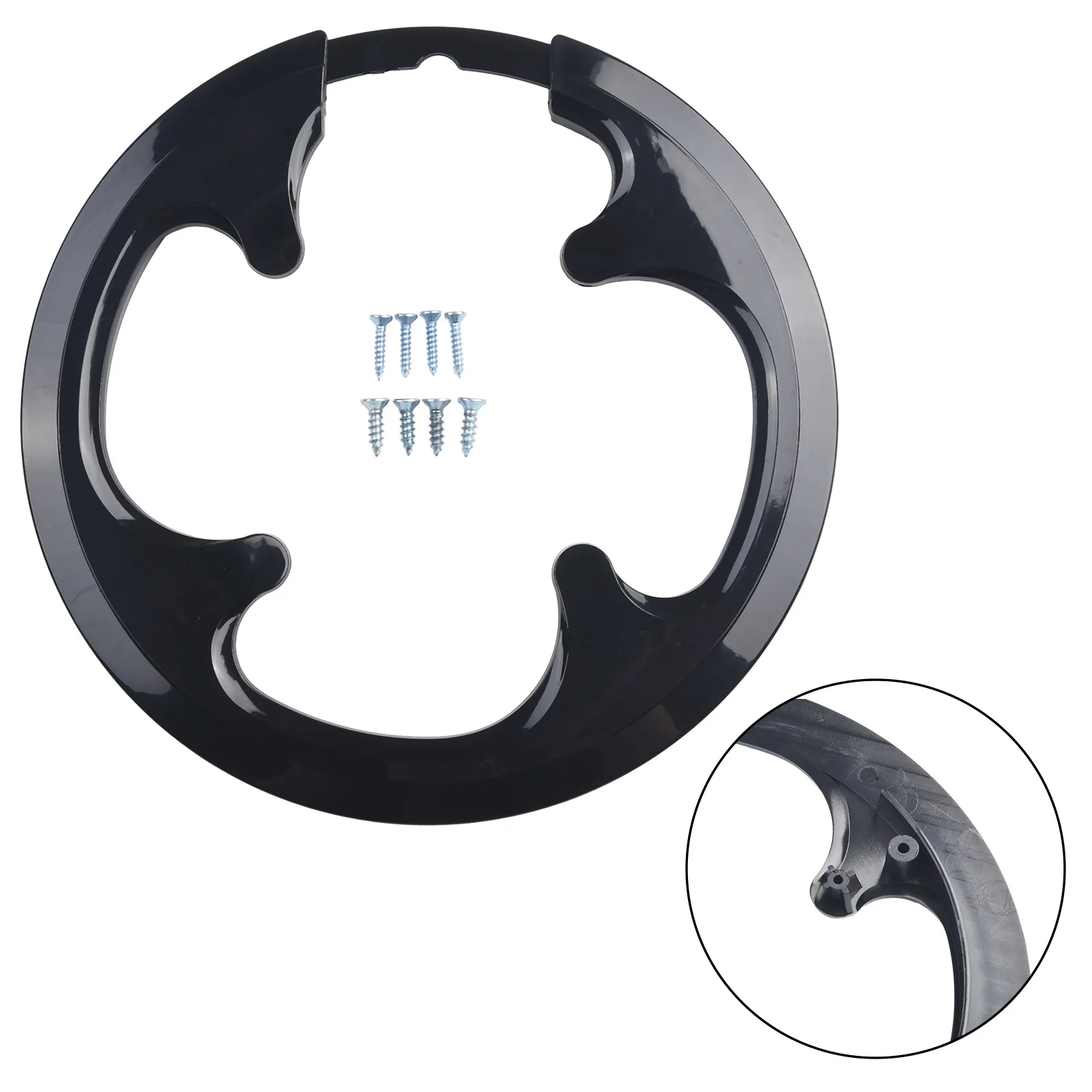 4/8 Holes 42T/48T BIke Crank DIY Covers Bicycle Crankset Chain Wheel Covers Guard Replacement Protector 9.7-10.7 Optional Size