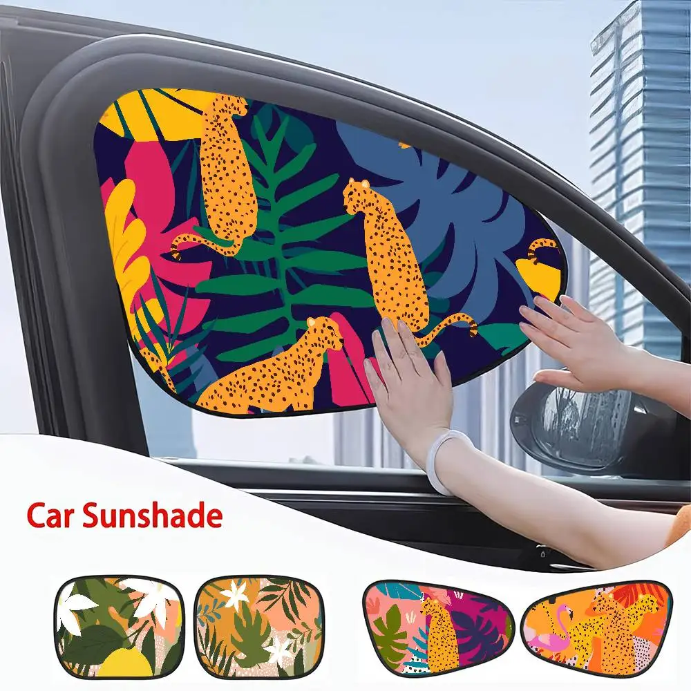 

Artistic Abstract Pattern Car Side Window Sunshade - Heat Insulation, UV Protection, Adsorption Shield