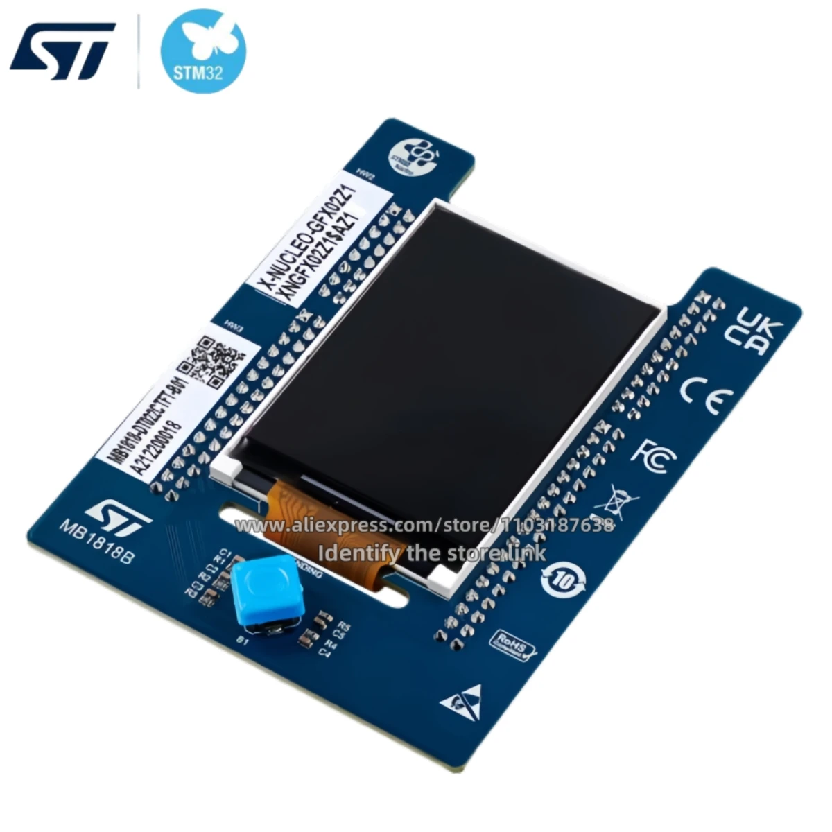 1PCS/LOT X-NUCLEO-GFX02Z1 Connector STM32 Nucleo Display Expansion Board Original stock