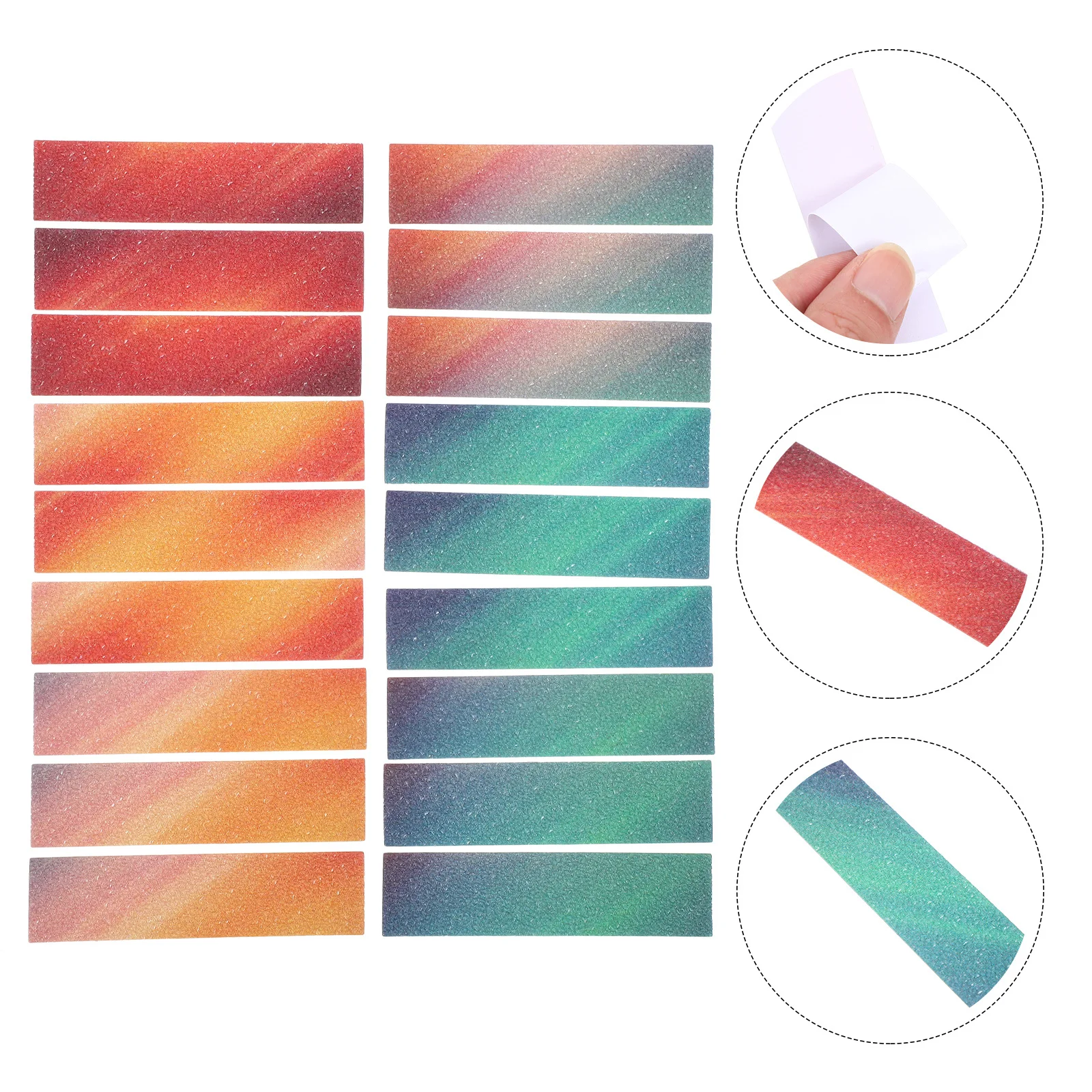

18Pcs Pressure Relief Decals Calm Stickers Durable Peva PVC Anxiety Sensory Strips Stress Relief Fun Boredom Alleviation