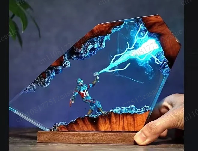 Epoxy wood antique home decoration Valentine's Day