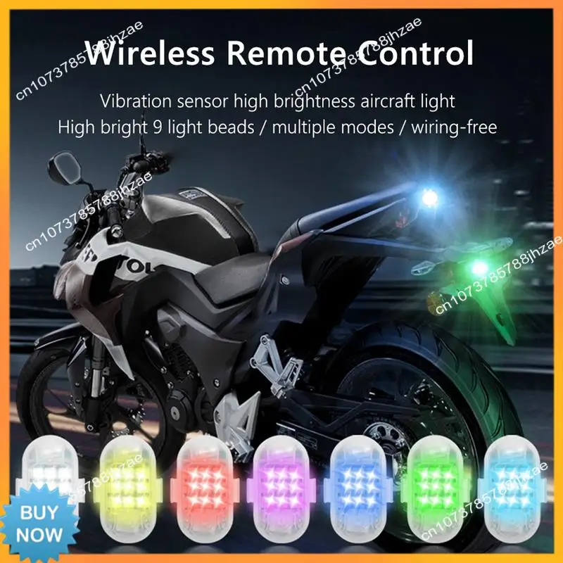

A10R 2.4G Wireless Flash Indicator Anti-Collision Remote Control Signal Light With 9 Lamp Beads, USB Rechargeable