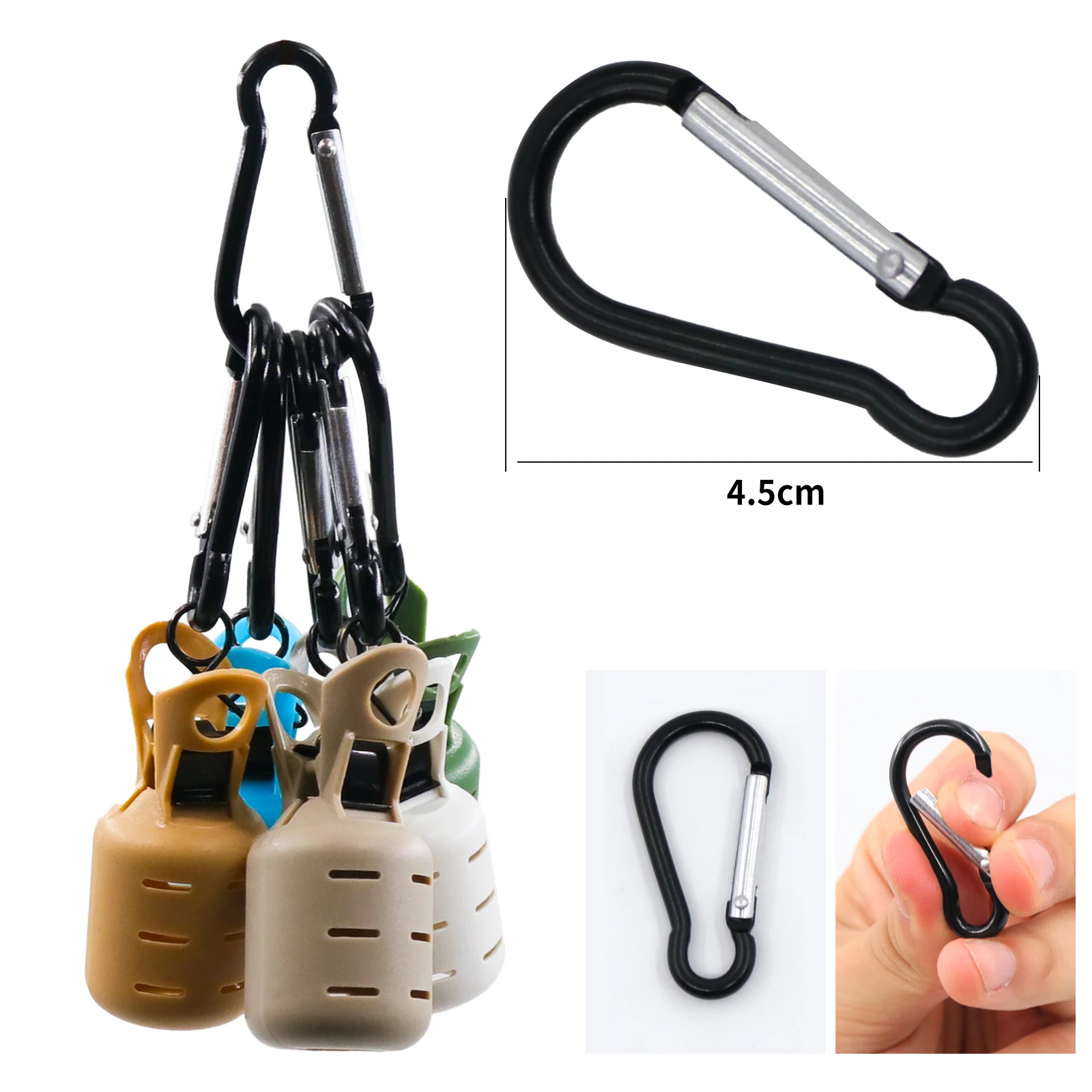 9KM Squid Jig Hook Protector 6pcs Fishing Squid Hooks Cover PVC Column Fishing Hook Cover Protector Mixed Color Hook Bonnets