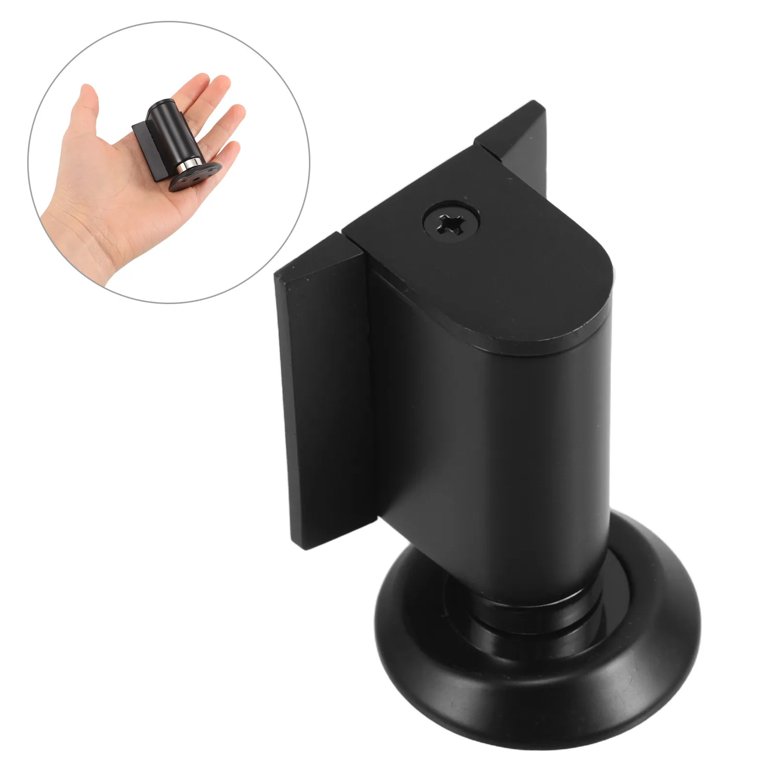 Anti-Collision Door Stopper Protector Matte Surface Stable Grip Floor Mount Door Slam Stopper for Home Office Hotel Garage Wall