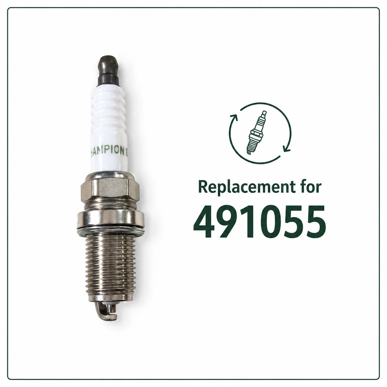 8 Pack Spark Plugs Replacement for Briggs Stratton 491055 491055T 491055S 692051 792015, Fits Champion RC12YC, NGK BCPR6ES
