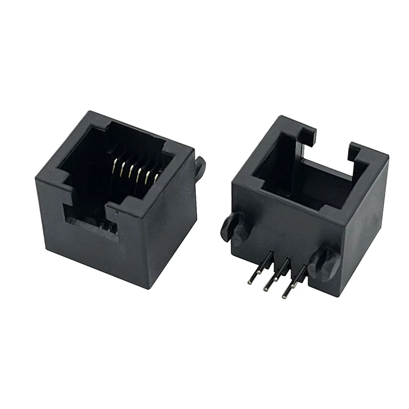 30PCS RJ12 Connector Mini Type 5324 RJ11 6P6C Telephone Socket Short Body Female Jack PCB