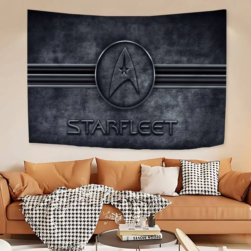 TV S-Star T-Trek Anime Printed Large Wall Tapestry Art Science Fiction Room Home Decor Decor Blanket