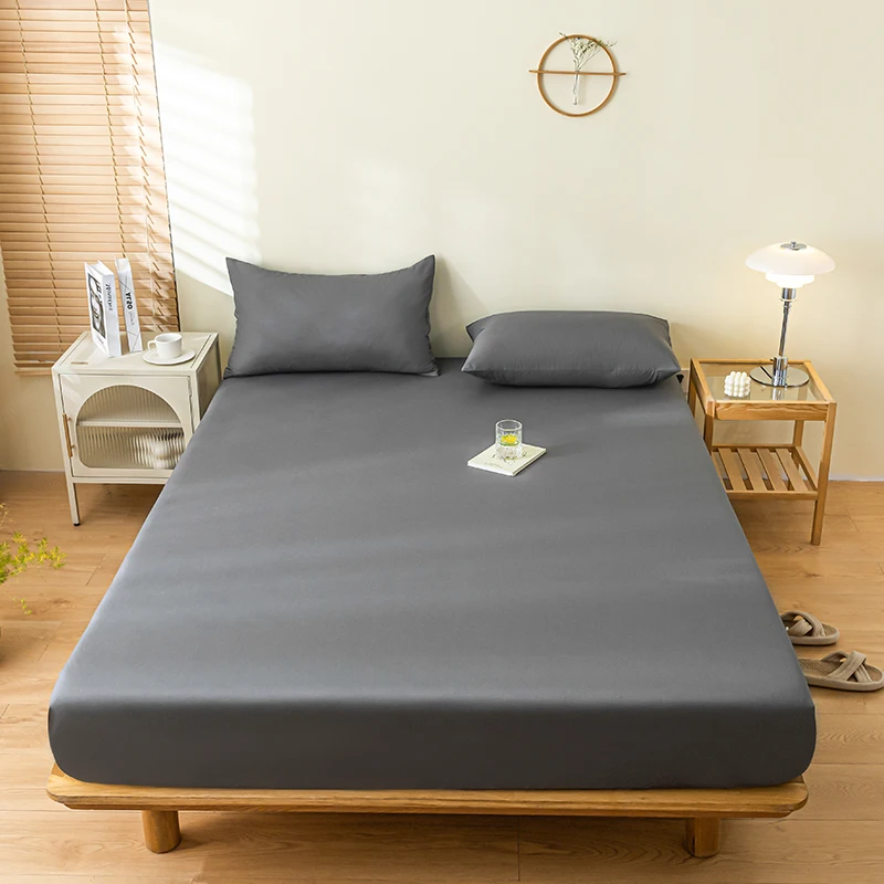 100% Waterproof Mattress Cover Protector Adjustable Non-slip Bed Fitted Sheet With Elastic Band for King Queen 90/140/160/200