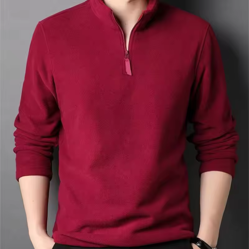 Winter Men New Warm Polo Shirts