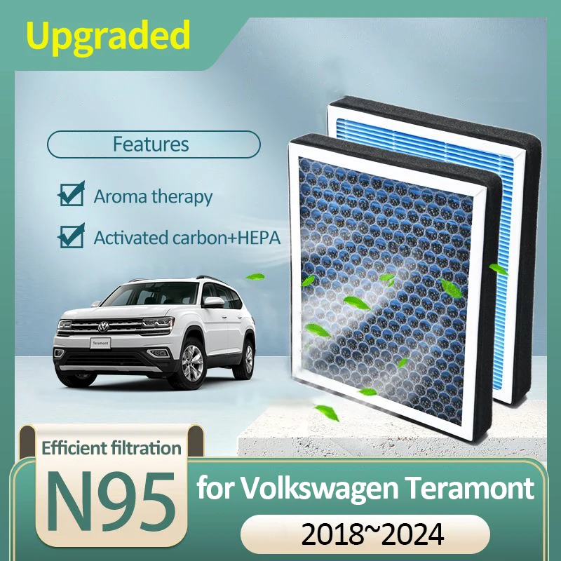 Filtro de aire de carbón activado para Volkswagen VW Teramont X VW Atlas Cross Sport CA1 2018 2019 2020 2021 2022 2023 2024 Accesorios