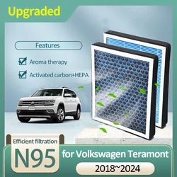 Activated Carbon Air Filter for Volkswagen VW Teramont X VW Atlas Cross Sport CA1 2018 2019 2020 2021 2022 2023 2024 Accessories