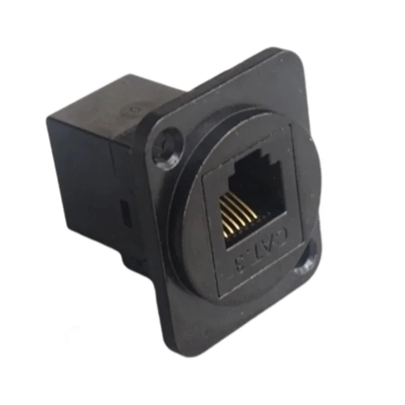 D-type telephone device voice connector module, RJ11CAT.3 data docking direct black and silver 6P4C 6P6C