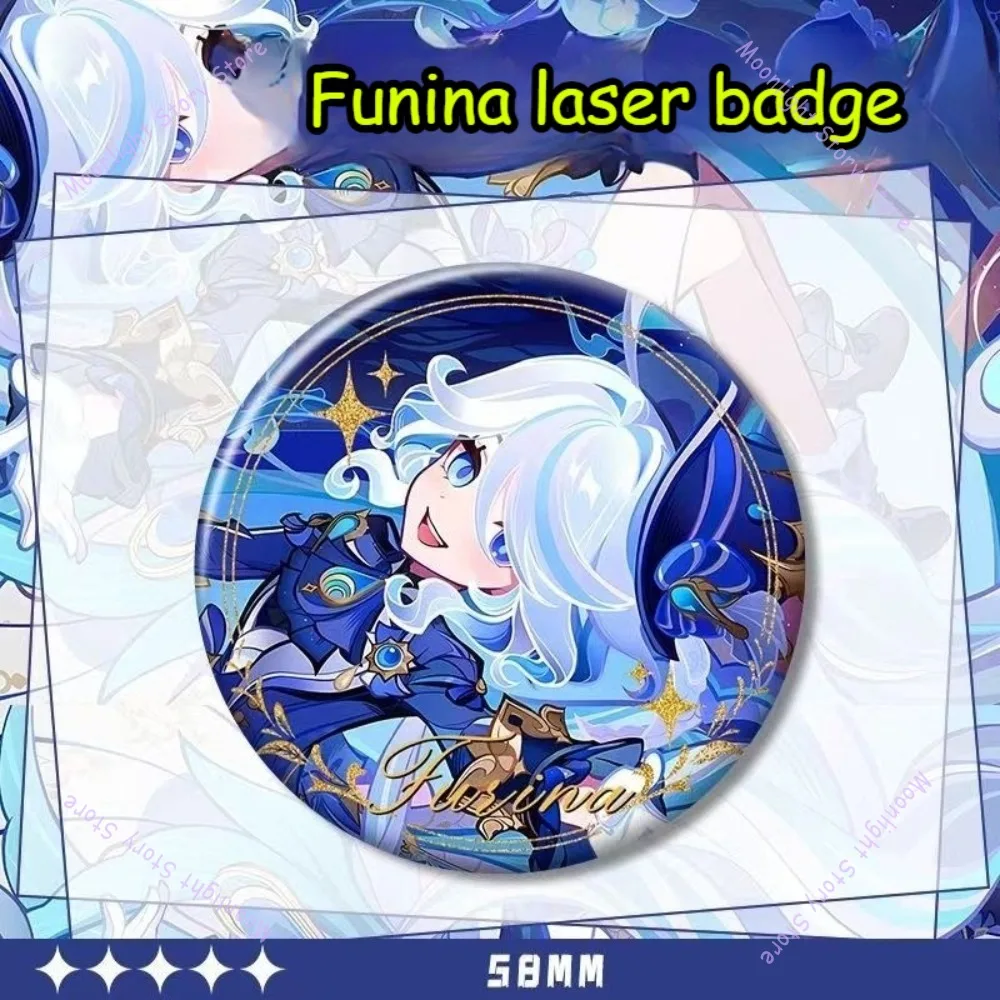 1/6 шт. Genshin Impact аниме мерч значок Funina Fukalos рюкзак Шарм декоративные аксессуары подарок на день рождения для фанатов коллекционный