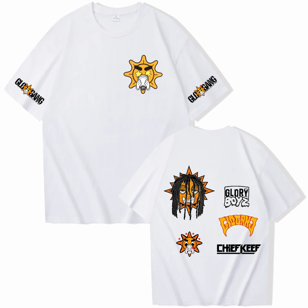 Chief Keef T-Shirts Man Woman Harajuku O-Neck Short Sleeve Shirts Chief Keef Fans Gift