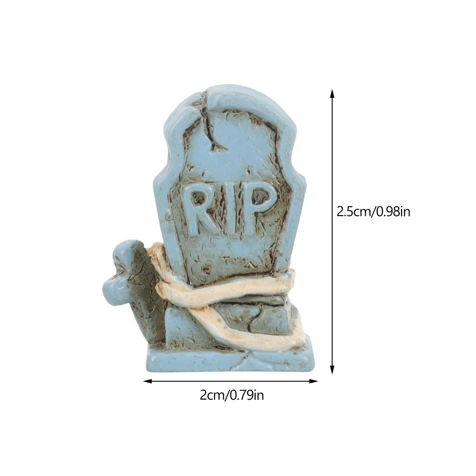 10Pcs Decorative Tombstone Resin Tombstone Halloween Tombstone Decor Miniature Halloween Decor